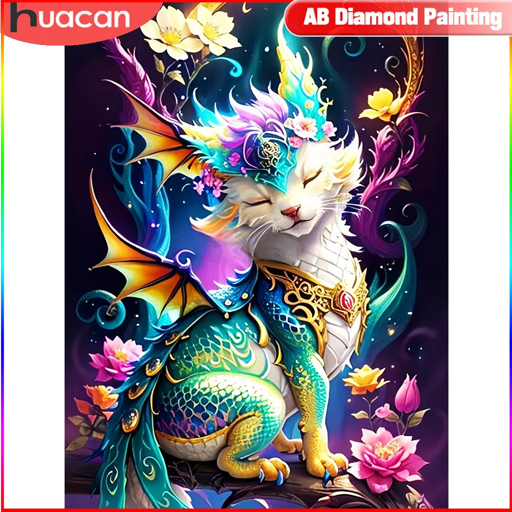 HUACAN Diamond Painting Animal New Arrival Embroidery Fox Cross Stitch Mosaic Picture Rhinestones 5D DIY Handmade Hobby