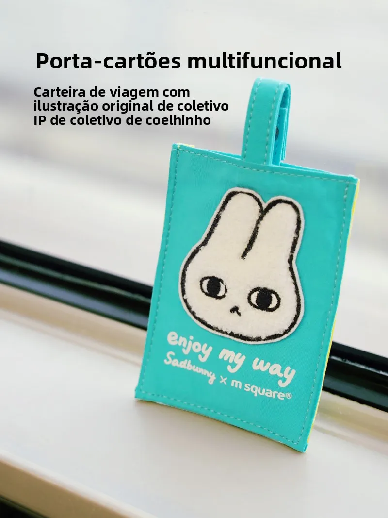超薄型-msquare-共同設計-sadbunny-カードホルダー-コンパクトバスカード-id-ホルダーポーチ-小さなウサギの頬-コンパクトサイズ