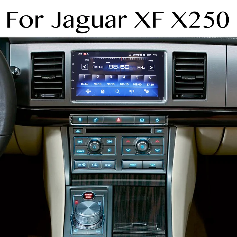 NEW For Jaguar XF X250 2007-2015 Wireless CarPlay Navigation Android 13.0 Touch Screen Car Multimedia GPS Audio  Radio Stereo