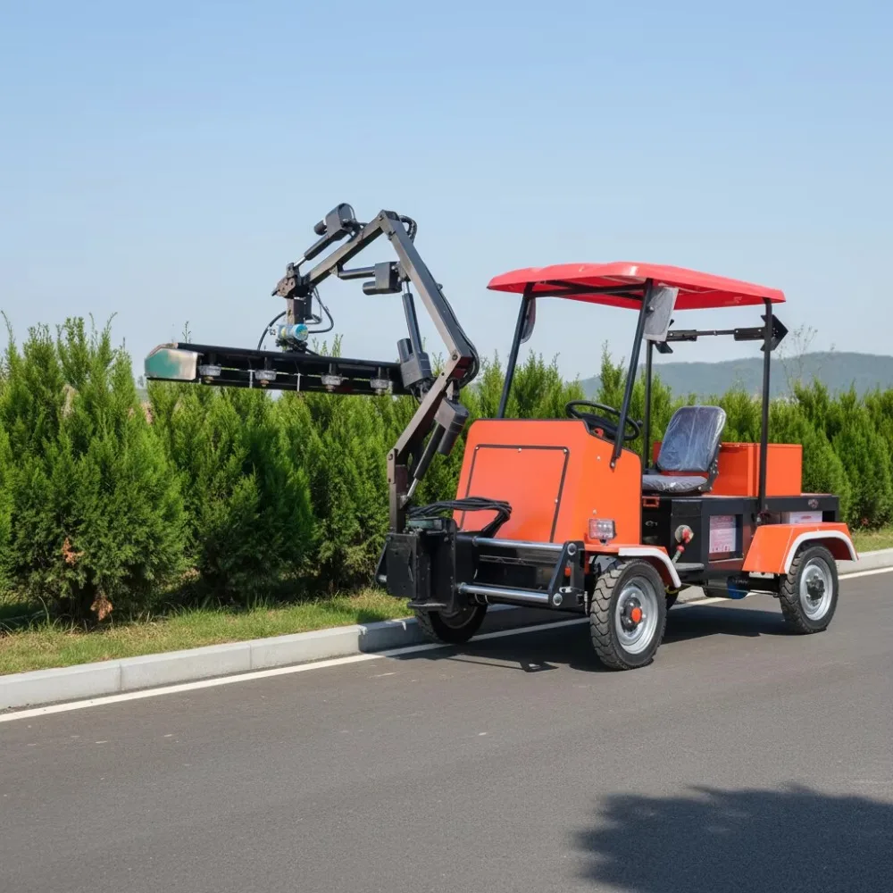 Qanho Electric Garden Ride-on Four-Wheel Hedge Trimmer Vehicle with 220V Battery (48V 105Ah)