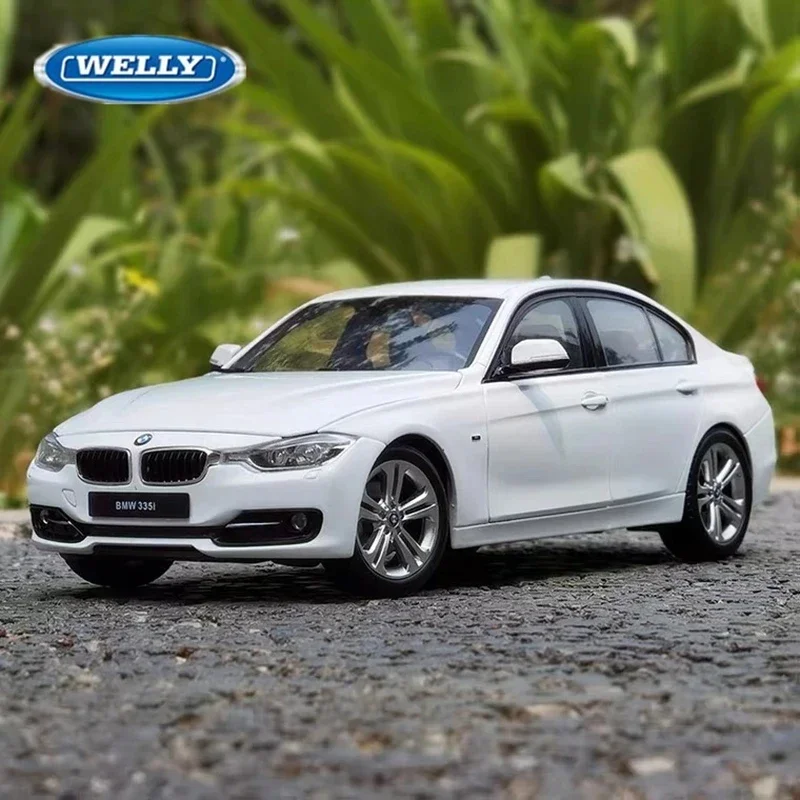 1:24 WELLY BMW 335I Diecast Alloy Sports Car Model Toy Metal Vehicles Car Model Simulation Collection Children Toys for boys