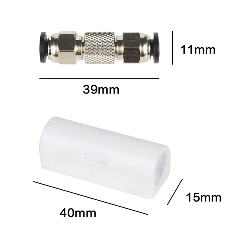 ABJI-6X PTFE Tube Connector For Bambu Lab X1 X1C X1E P1P P1S, Anti-Oxidation, Plug And Play