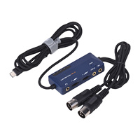 DOREMiDi MIDI to Type-C Interface MIDI Cable Adapter for Editing Recording Track Audio Built-in Reverb/Chorus/3D Sound Effects
