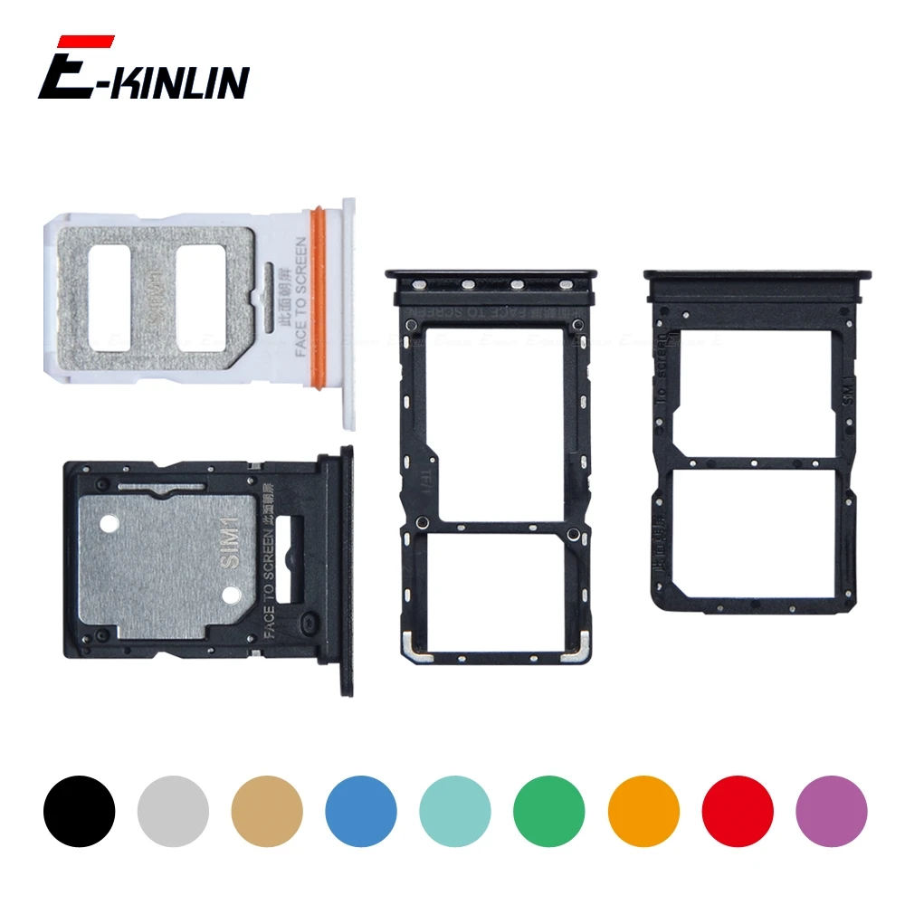 Sim Card Micro SD Card Tray Socket Holder Slot Container Connector For XiaoMi Poco X2 X3 NFC X4 Pro GT 5G Parts