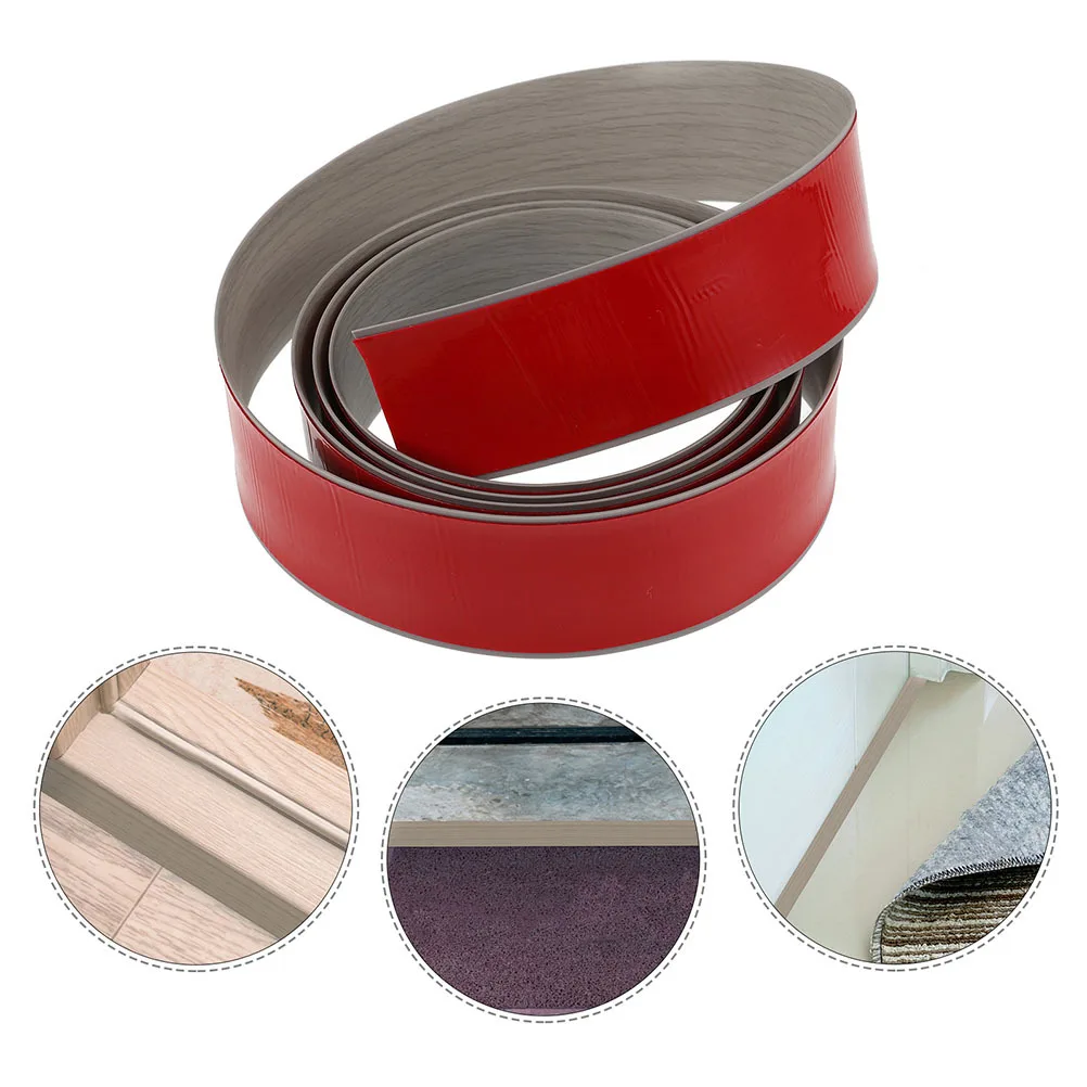 Zelfklevende vloerovergangsstrip 2m grijze houtnerf Duurzame deurdrempelnaad die vloerenovergang bedekt