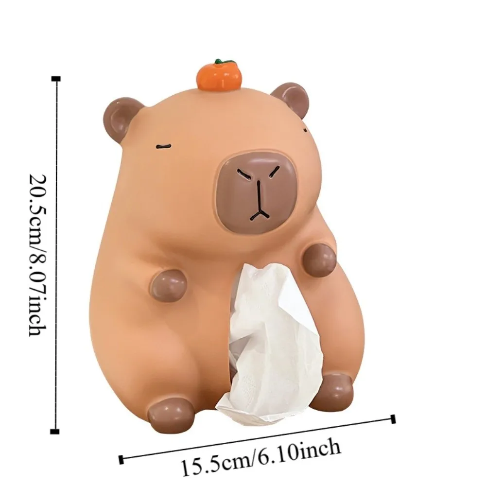 Figuur Model Capybara Tissue Box Pop Speelgoed Collectible Tissue Box Ornament Cartoon Anime Capybara Servethouder Kinderen/Kinderen