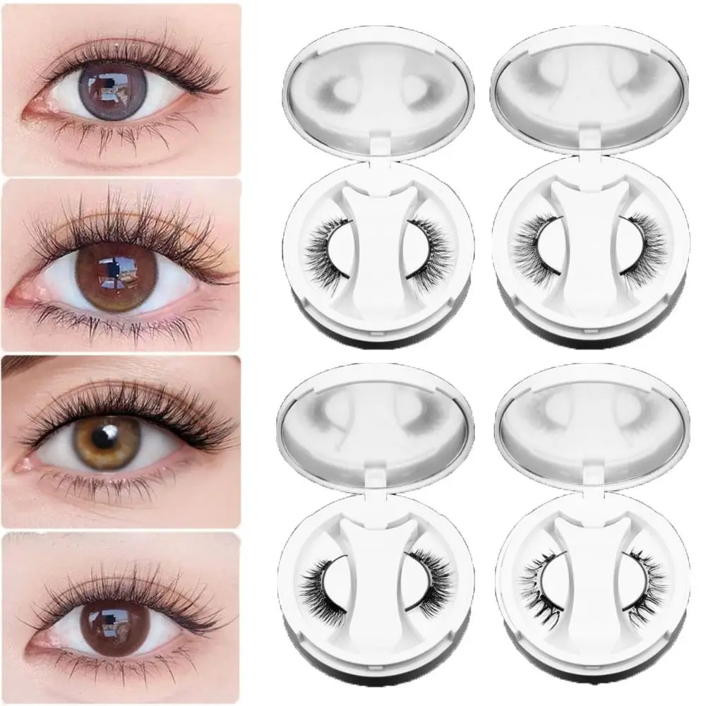 Pestañas postizas magnéticas sin pegamento, extensión reutilizable, pestañas magnéticas con Clip, grupos de pestañas postizas individuales DIY para mujer