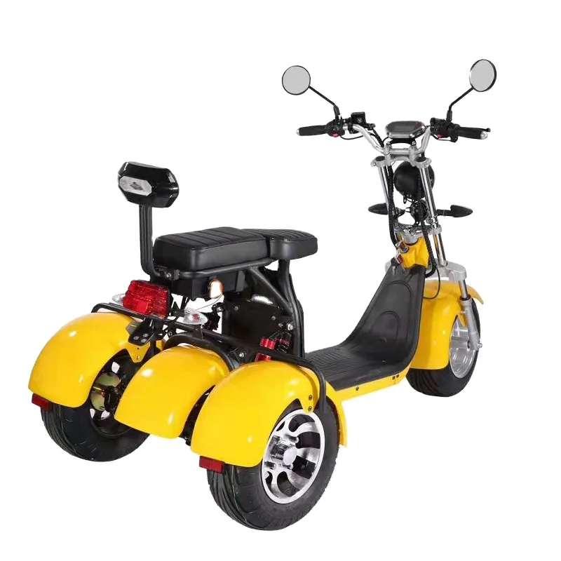 

Hot Sell Electric Tricycle In Scooters 3 Wheel EEC Tricycles 2000W Double Battery Citycoco Adults