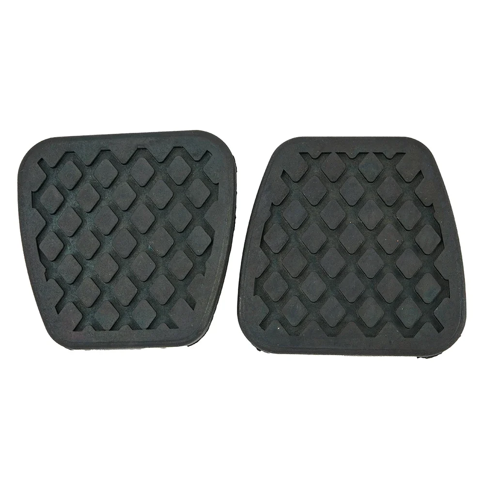 Brake Clutch Rubber For Honda For Acura Black 2pcs Pedal Pad Set Cover 46545-SA5-000 New High Quality Accessory