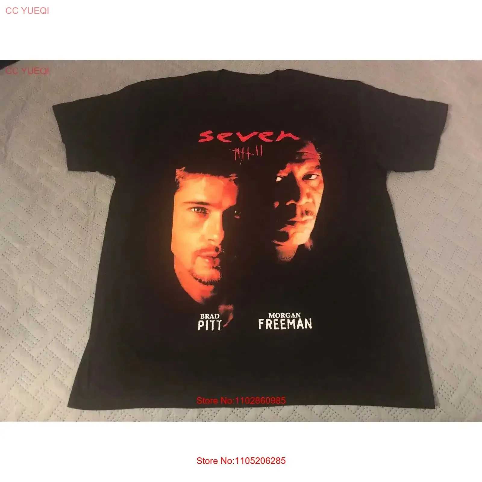 Se7en movie T Shirt 1995 remake minimal gift for fan TE8543 vintage Washed Top For Everyday Wear Breathable designer clothes