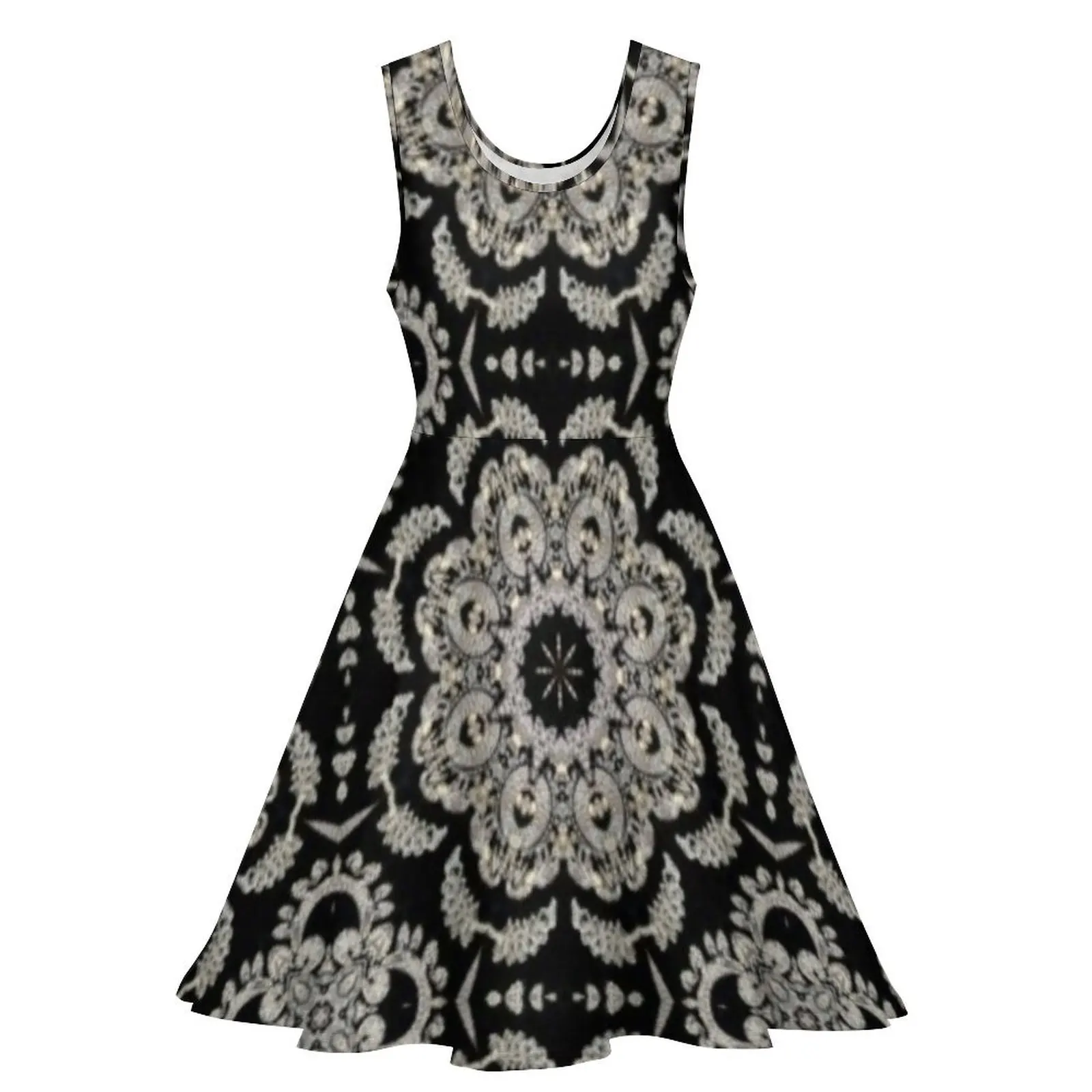 Oriental Rug Design Sleeveless Dress elegant women