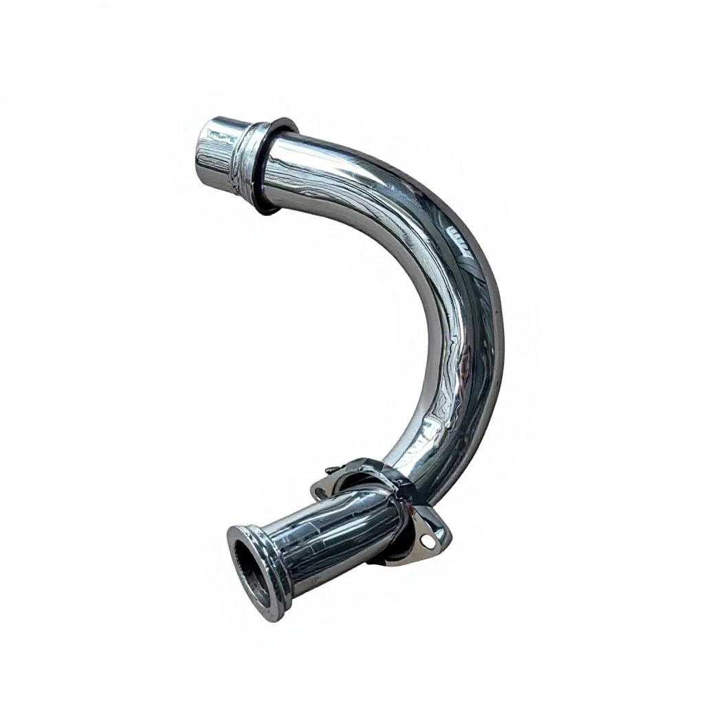 Applicable to 1974-75 Yamaha RD125 RD-125 Left Side OEM Exhaust Pipe #466-14711 PL107