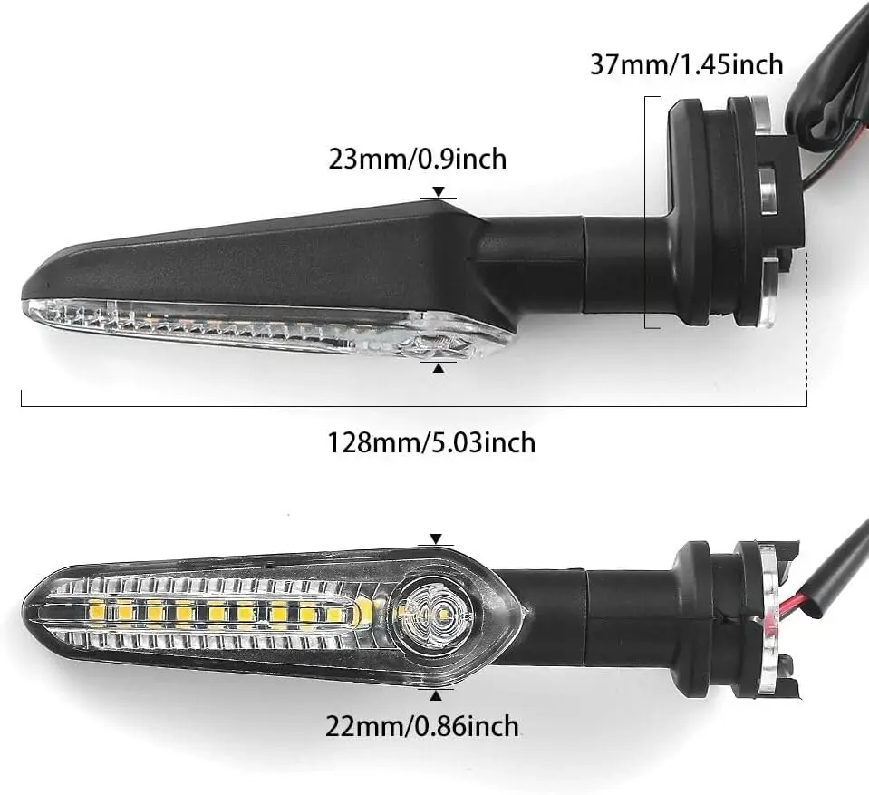 MT-07 MT-09 LED Turn Signal Indicator Light For Yamaha YZF R6 R1 R3 R7 R9 R15 MT07 MT09 T7 TRACER 700 900 9/GT XSR 700 XJ6 FZ1
