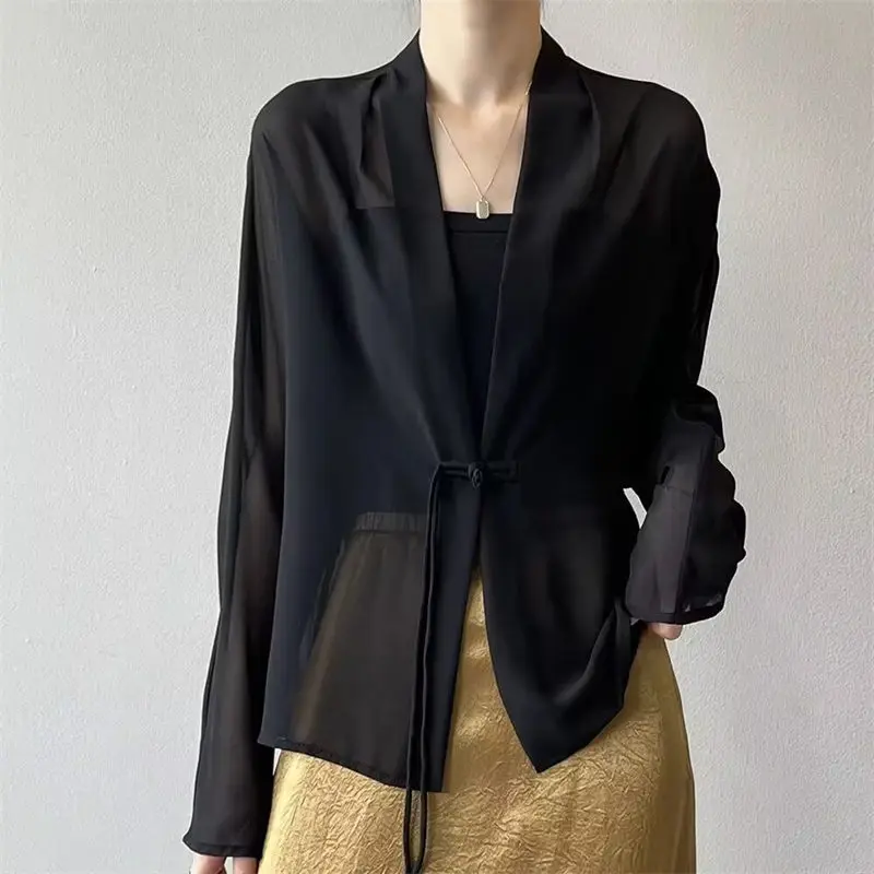 

Women's 2025 Summer Chinese Chic UV Protection Jacket - Cover-Up Lightweight Breathable Beachwear & Outdoor Travel Sunwear G647