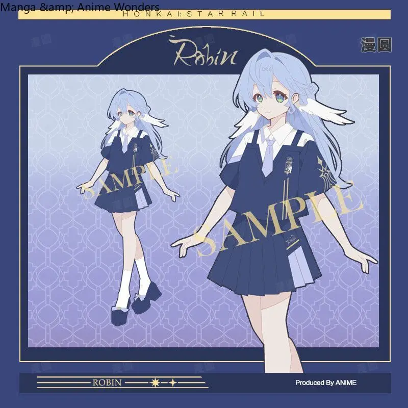 

Honkai: Star Rail Robin Game Anime Cosplay Pajamas Woman Spring Short sleeve skirt Household Clothes Suit Halloween Gift