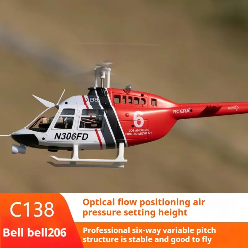 RHSKY C138 afstandsbediening helikopter model vechter BELL206 kinderspeelgoed valbestendig speelgoed geschenken