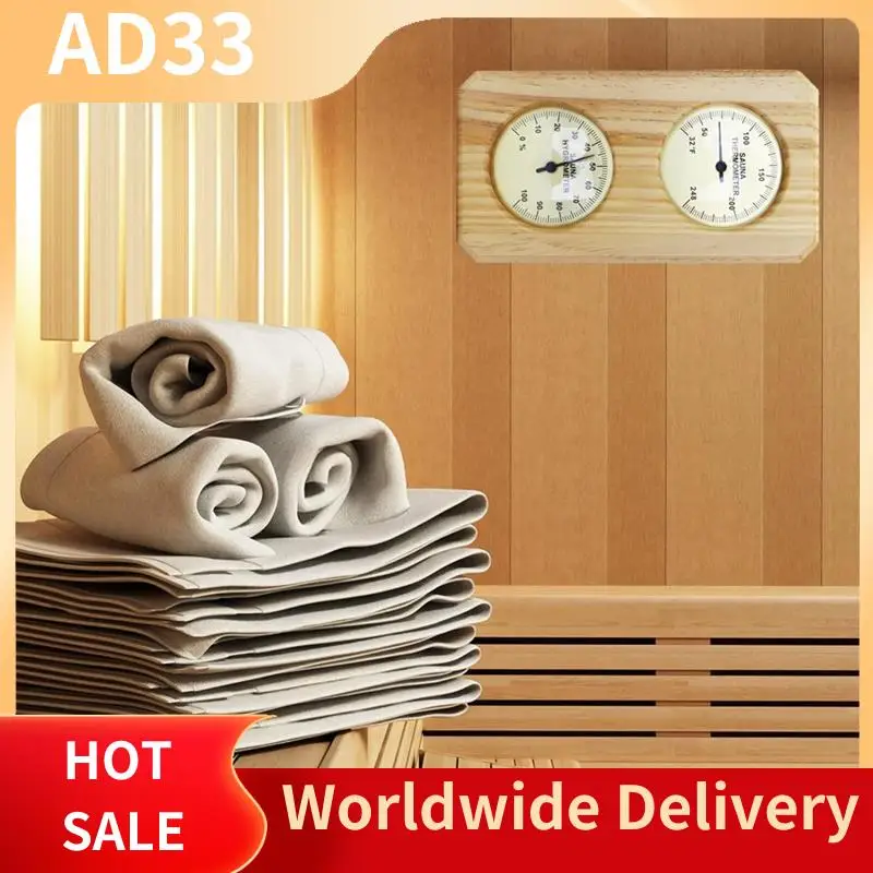 

Top Deals Sauna Thermometer Fahrenheit Hygrometer Gauge 2In1 Indoor Home Sauna Thermostat,Sauna For Traditional Sauna,Barrel