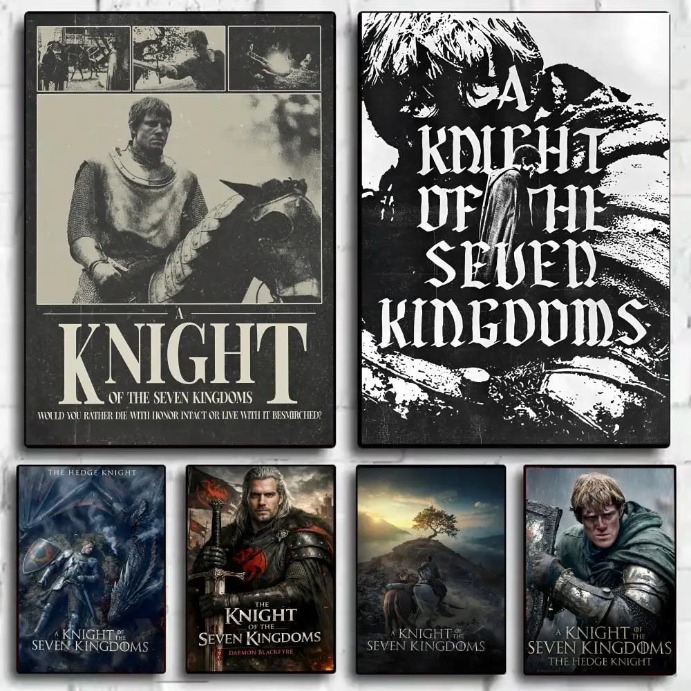 A K-knight of the Seven Kingdoms Poster Trendy Wall Art Good Sticker Printed on PP Paper for Coffee Office Decoration Best Gift