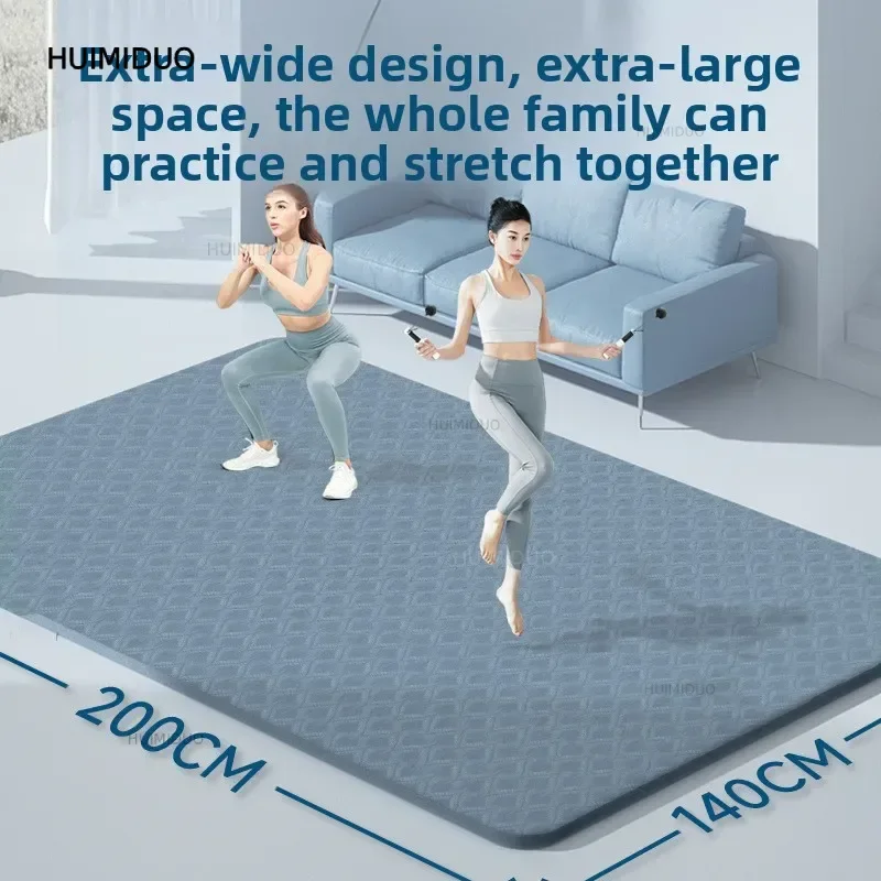 Large Size Two Person Yoga Mat Extra Thick Wide 2 Meter Non Slip Shockproof Soundproof Fitness Mat Yoga Mat Thick