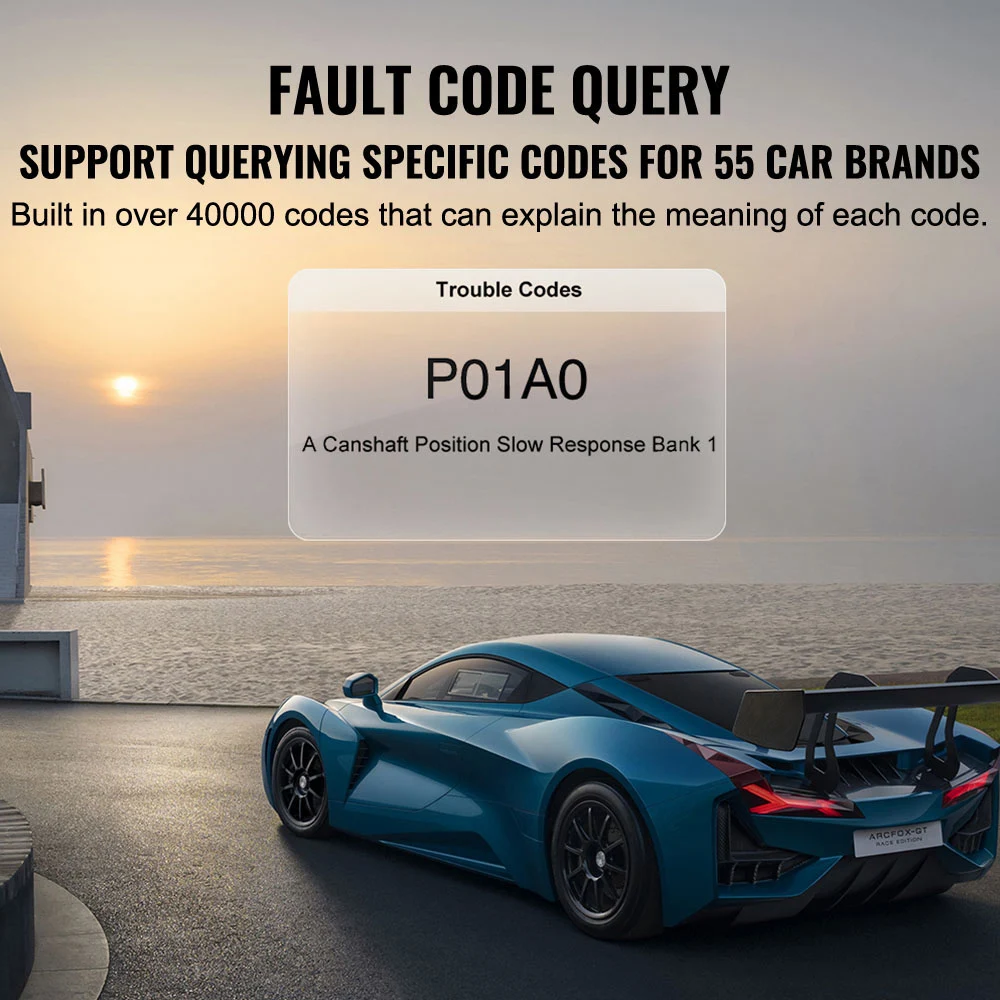 رمز الخطأ واضح الأوكسجين الاستشعار تستر رمز القارئ أدوات تشخيص السيارات السيارات DTC تبحث المهنية obd2 الماسح الضوئي V500