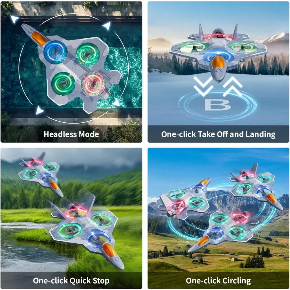 Aviones RC de espuma de 3 baterías para niños y adultos: adecuados para edades de 4 a 16 años