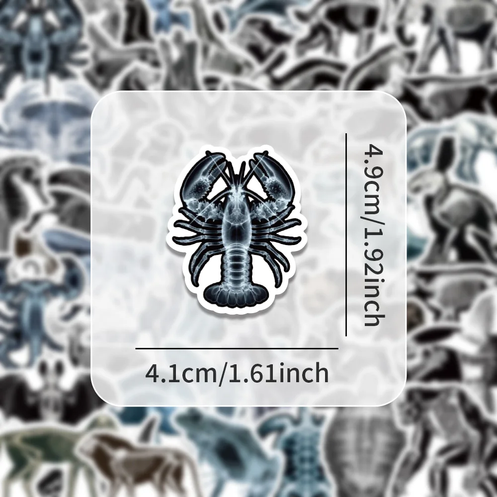

10/54PCS Animal X-ray Stickers Cartoon Graffiti DIY Guitar Refrigerator Phone Laptop Suitcase Motorcycle Water Cup Skateboard