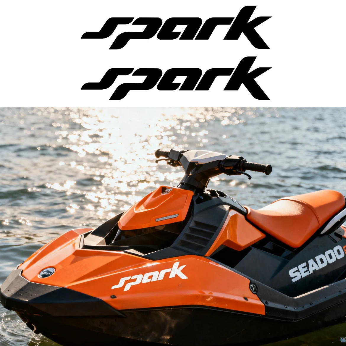 For Sea-doo Jet Ski Spark Trixx Stickers Seadoo boats watercraft mini jet boat decal Reflective Waterproof sticker accessories view 3