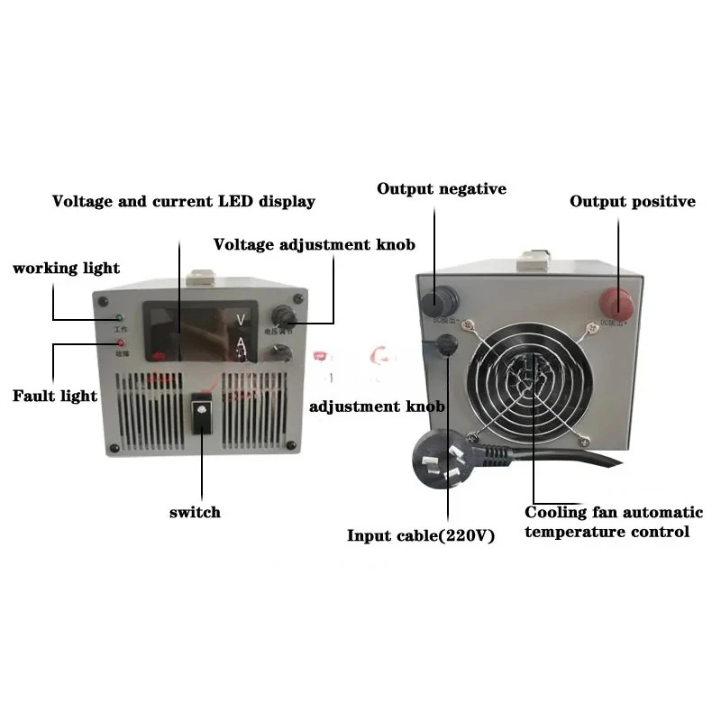 2000W high voltage DC 0-100V 200V 300V 400V 500V 600V high power regulated adjustable switching power supply