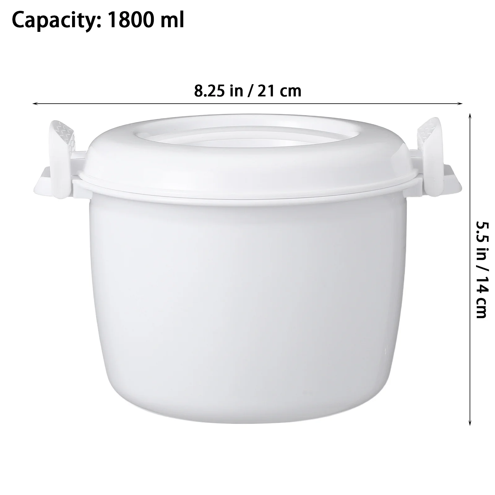 جهاز طهي الأرز بالميكروويف سعة 1.6 لتر أداة صنع الأرز لفرن الميكروويف بينتو صندوق نمط حاوية تجهيزات المطابخ للمكتب المنزلي #5