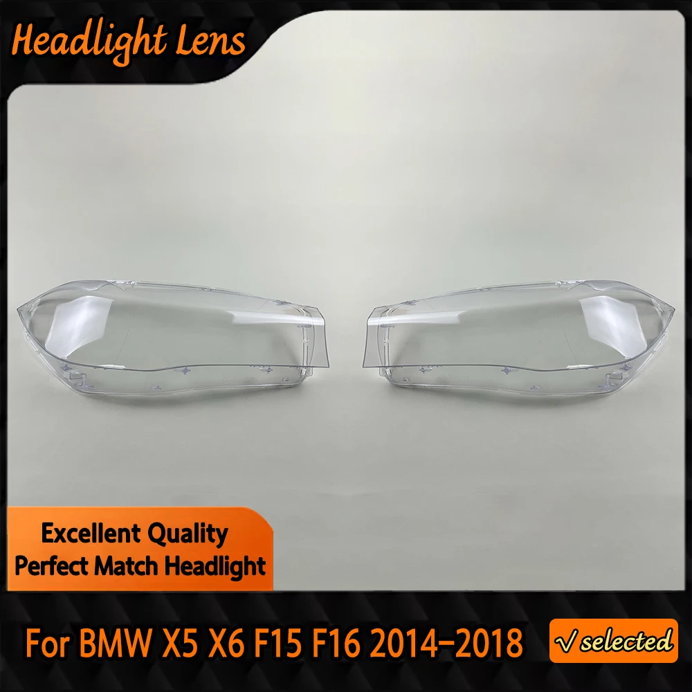 

For BMW X5 X6 F15 F16 2014 2015 2016 2017 2018 Headlamp Cover Headlight Shell Lens Plexiglass Replace Original Lampshade