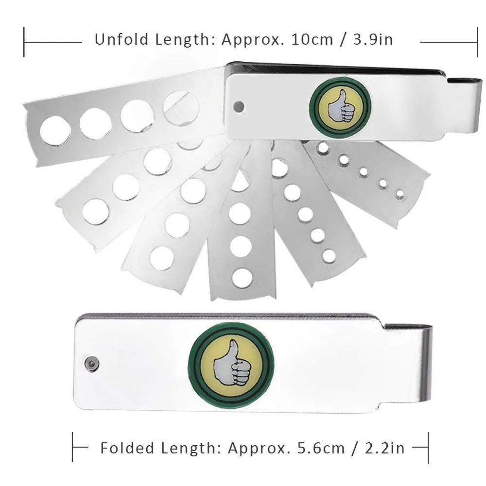 المهنية ستة الجانبين مروحة جوهرة قياس فضي الماس أداة قياس جوهرة أداة قياس صنع المجوهرات #6