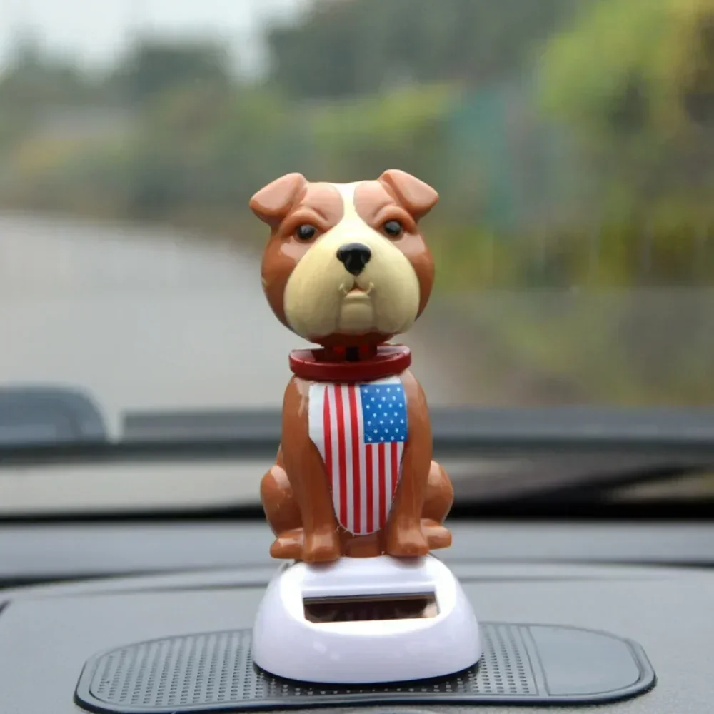 Hot New Solar Energy Car Interior Ornaments Animal Doll Figurine Sway Shake Model Car Dashboard Decoration Funny Holiday Gifts