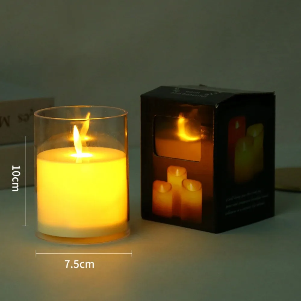 Picture 6: LED Electronic Flameless Candles Light Flickering Wick 3D Effect Flickering Candle Battery Powered Home Festival Party Decoratio