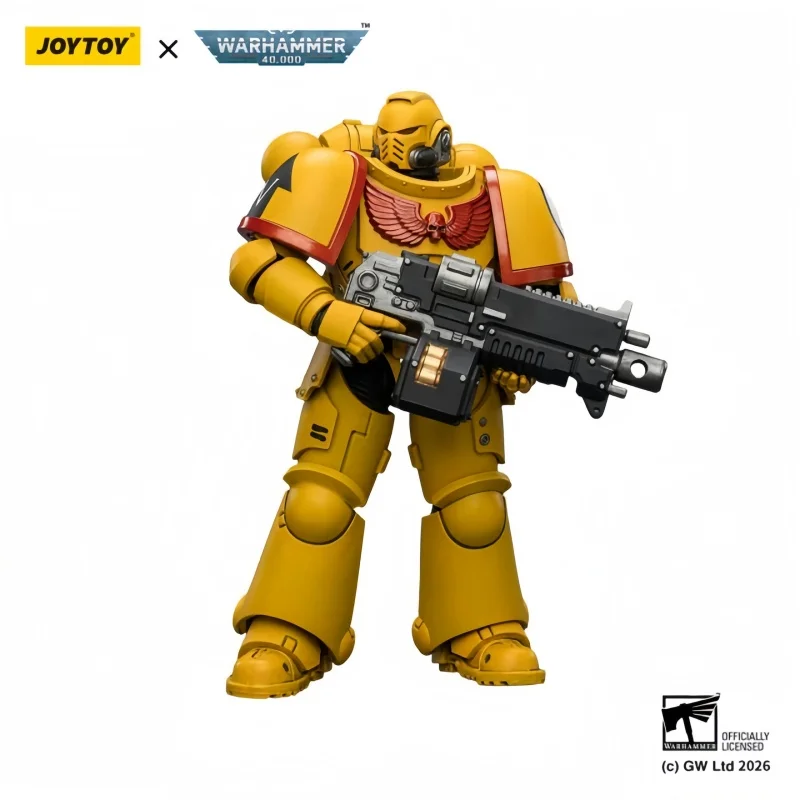 

JOYTOY Warhammer 40000/40k "Imperial Fists Intercessor with Bolt Rifle, Bolt Pistol and Chainsword" Action Figure Doll Model