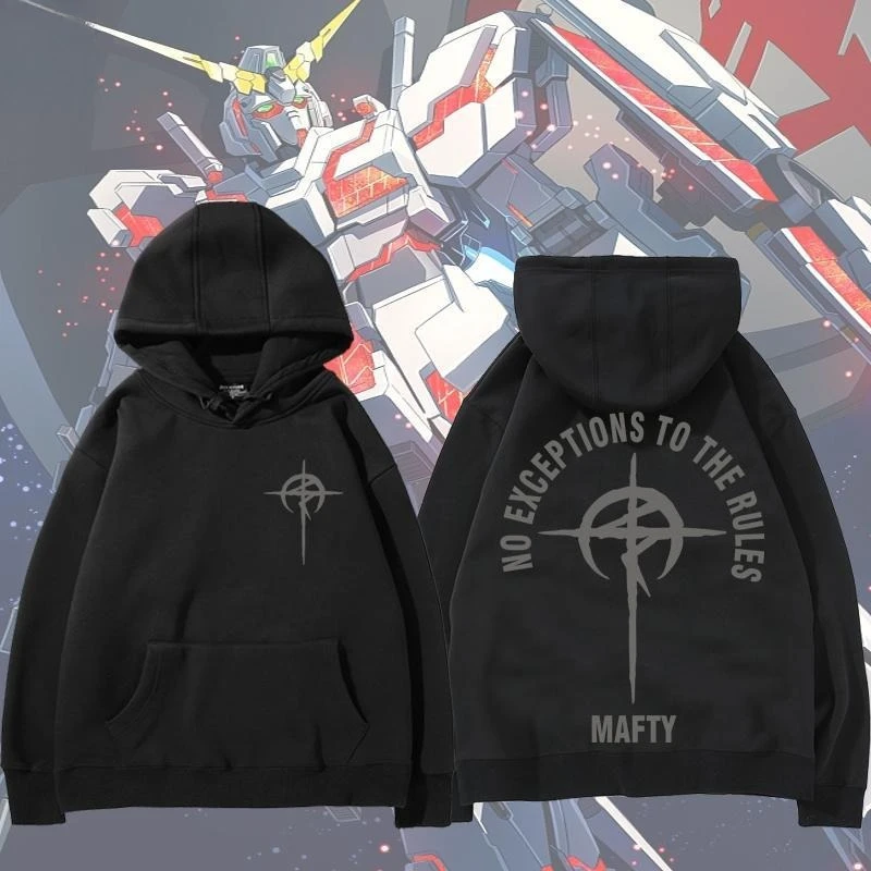 

Mobile Suit Gundam Anime Merchandise Hooded Sweatshirt, Shining Hasawi's Autumn and Winter Male Student Clothes in The 2D World