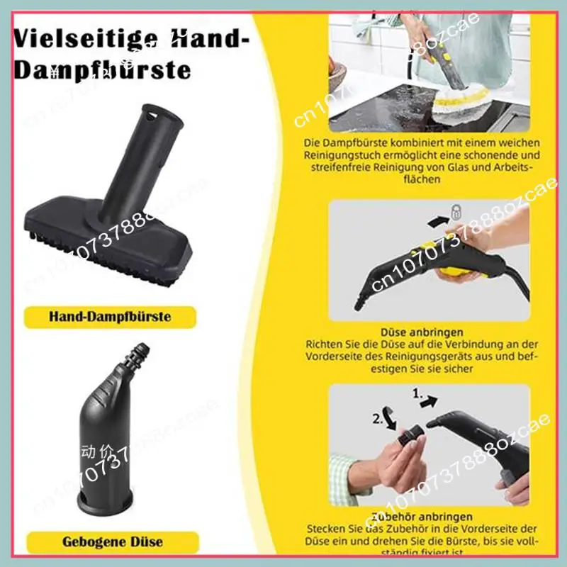 Accesorios de repuesto para Limpiador de vapor Karcher A26P, incluye boquillas, cepillos y paños