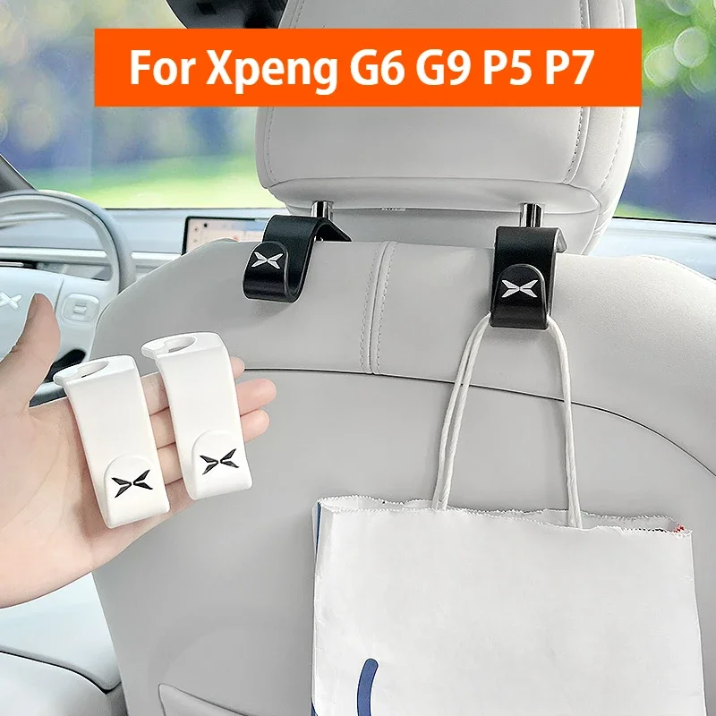 Fit For Xpeng G6 G9 P5 P7 P7i  Car Hook Behind The Seat Hooks Clips Storage Xiaopeng Interior Accessories