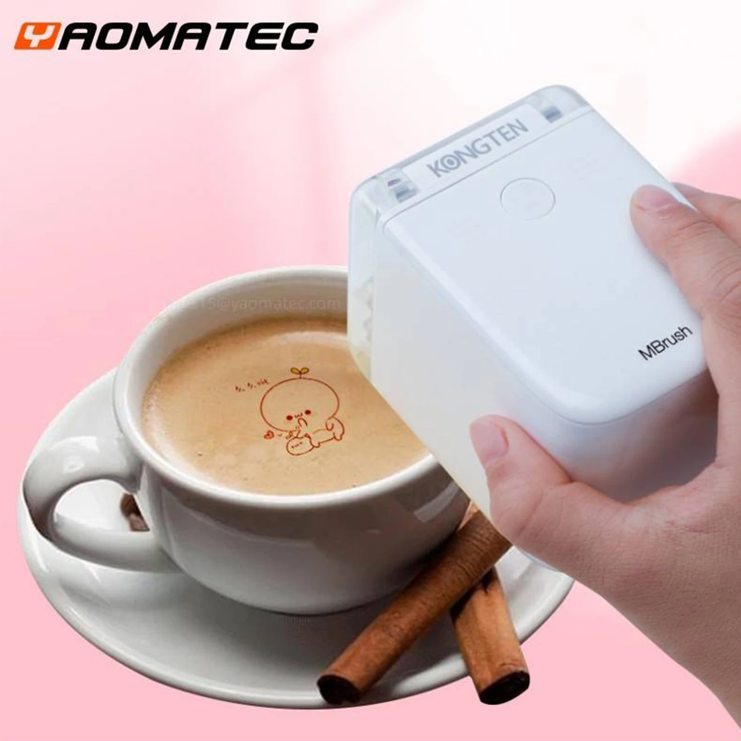Mbrush PrintMini Handheld Color Printer Food Printer Portable Coffee Art Machine Teacher's Recommendation view 4