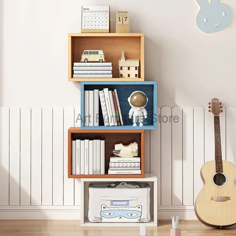 Mobile Decor Bookcase Desktop Combination Bedside Sideboards Bookshelf Locker Modern Etagere Rangement Minimalist Furniture Ｈｏｍｅ