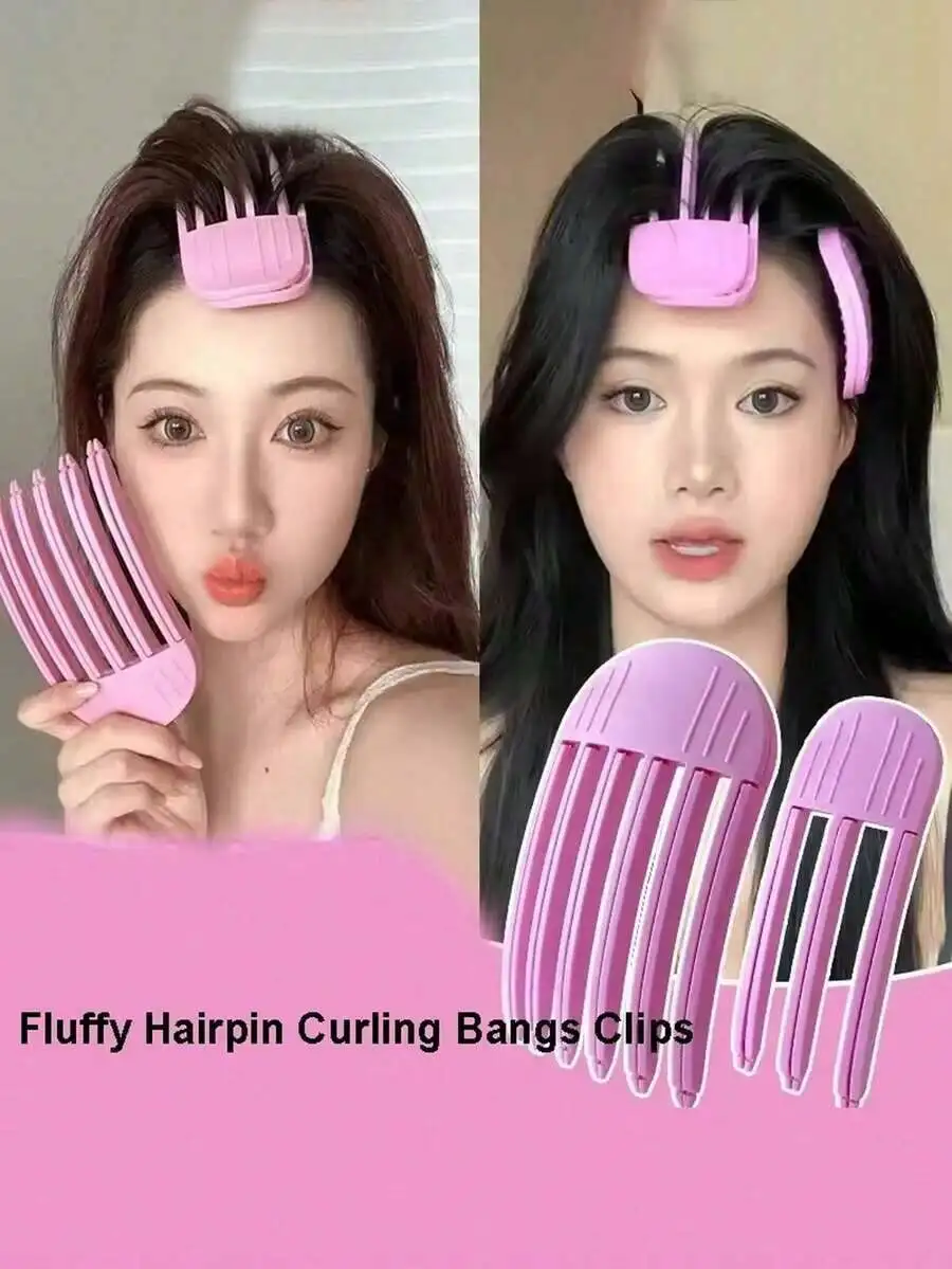 

1pc Fluffy Hairpin Curling Bangs Clips Hair Roots Volumizing Hair Clips Set Women Curling Fixed Clip Fashion Volume Hair Roller