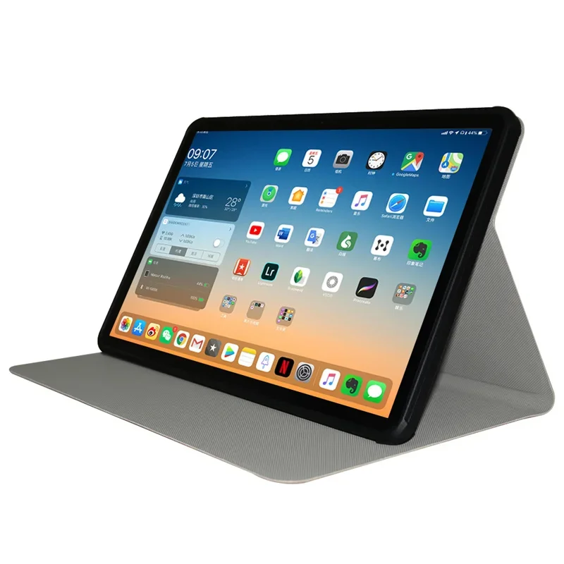 

Откидная крышка-книжка для Funda Teclast T60 Plus (2024), 12-дюймовый чехол для планшета Smart Auto Sleep/Wake Coque с мягкой задней панелью из ТПУ