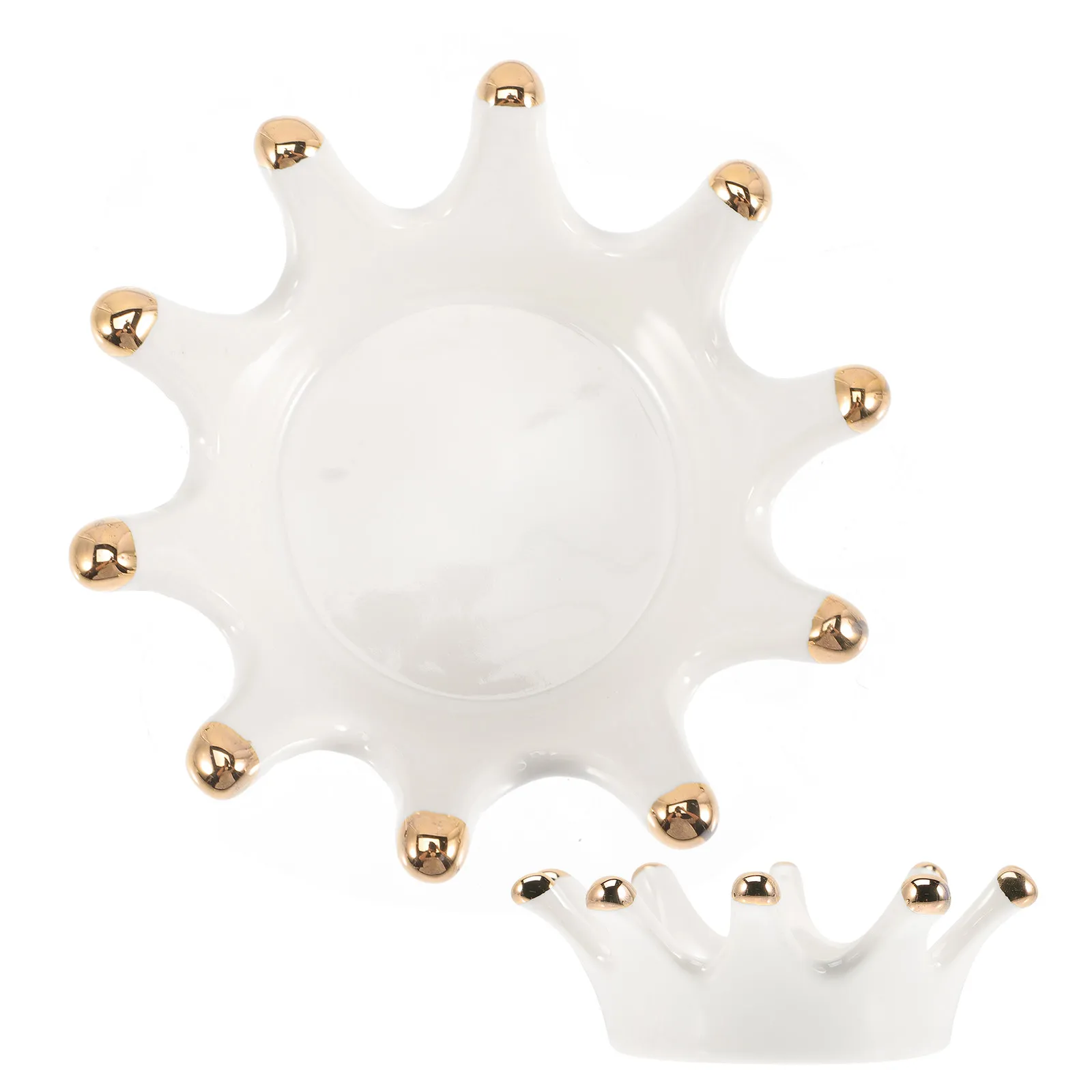 

Ceramic Jewelry Tray Ring Holder for Women Trinket Dish Storage Decorative Gift Wedding Party Organizer Display Stand