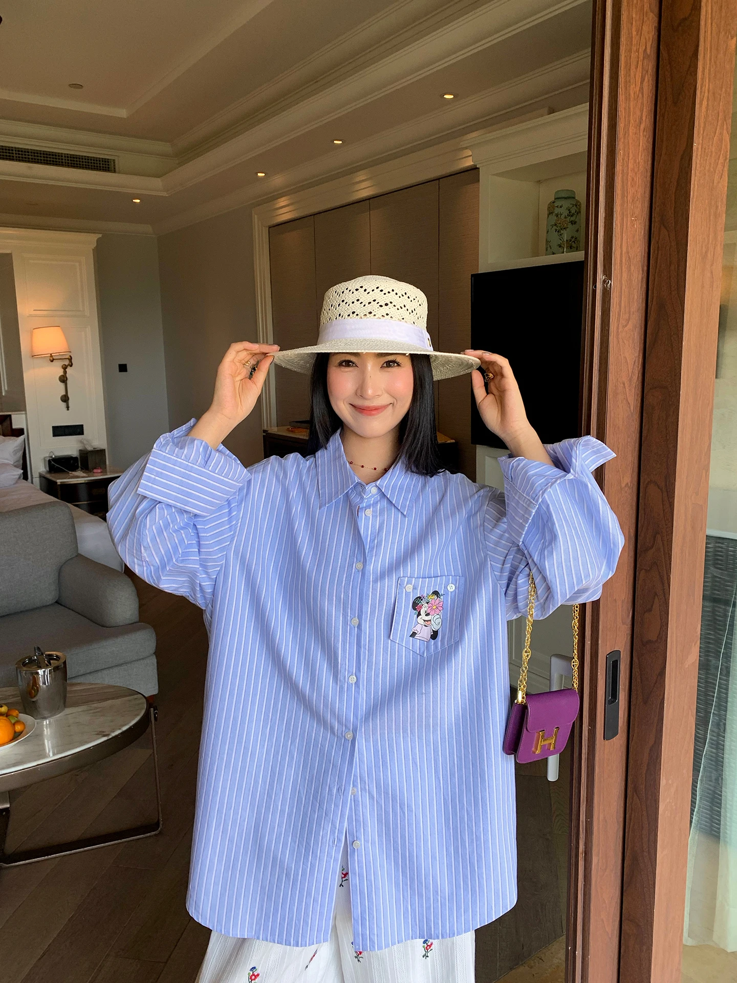 

Уникальный красивый женский топ с длинным рукавом, принтом и полосками, весна 2026, ранняя коллекция, повседневный стиль, модный дизайн TeFaman