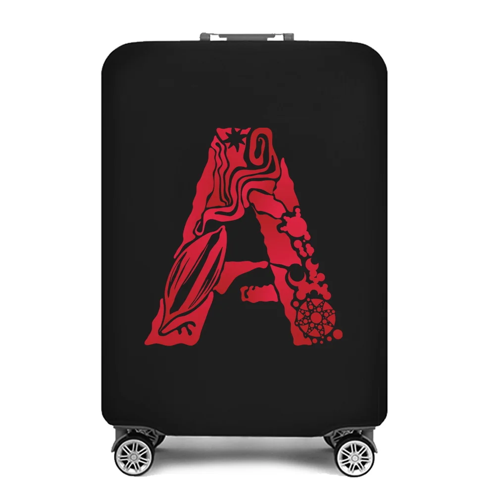 2023 Travel Essentials Luggage Cover New 26 Letters Print 18-32 Inch Holiday Traveling Accessories Trolley Elastic Suitcase Case