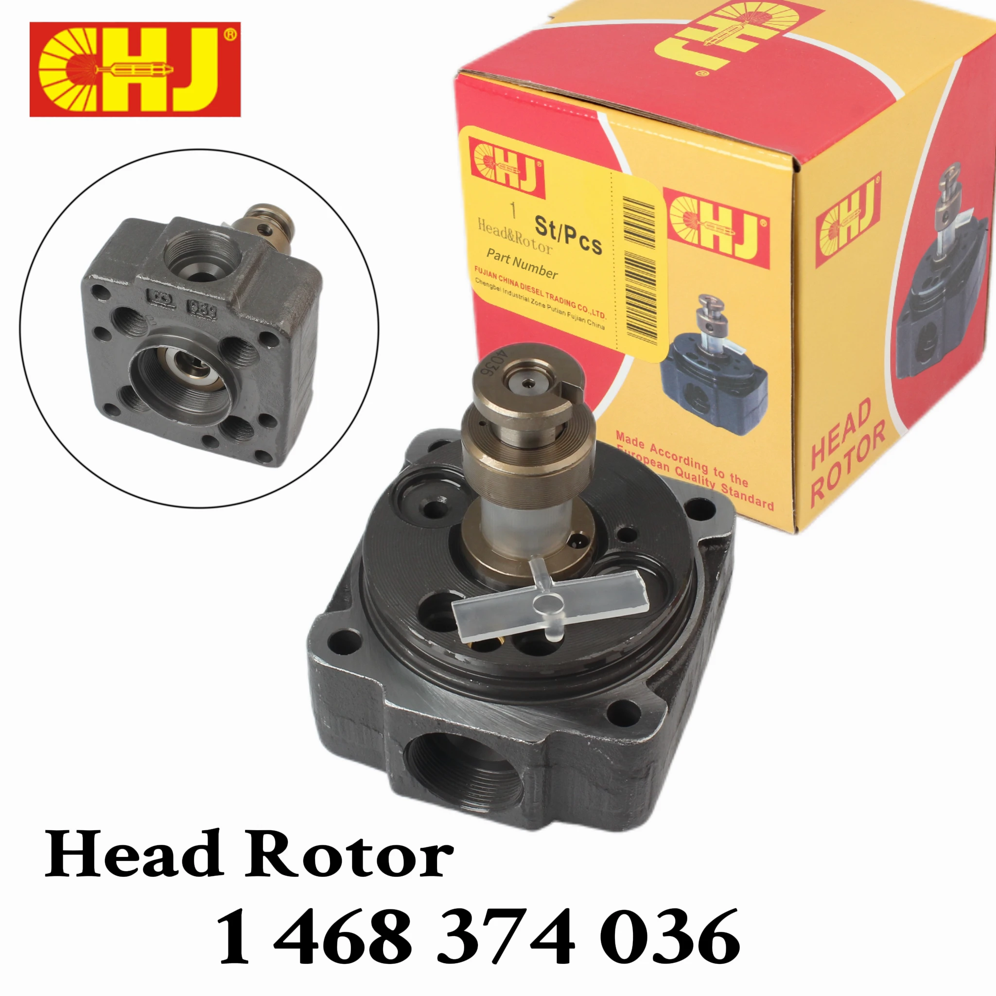CHJ 1468374036 VE Pump Head Rotor, 4 Cylinder/12MM Left, 4/12L Distributor Head 1 468 374 036