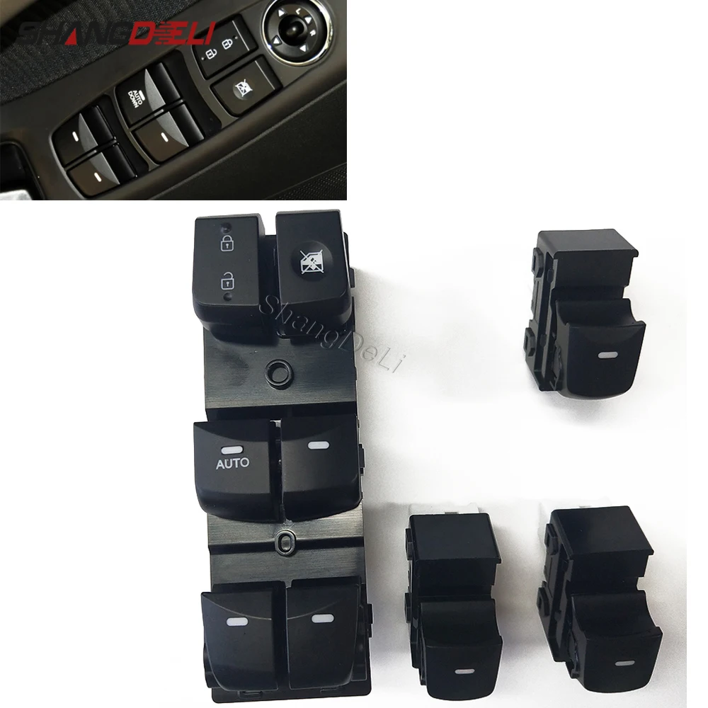 

4Pcs/set Fit For Hyundai Elantra 2012-2016 Car Power Window Control Switch Window Control Lifter Switch Replacement Parts