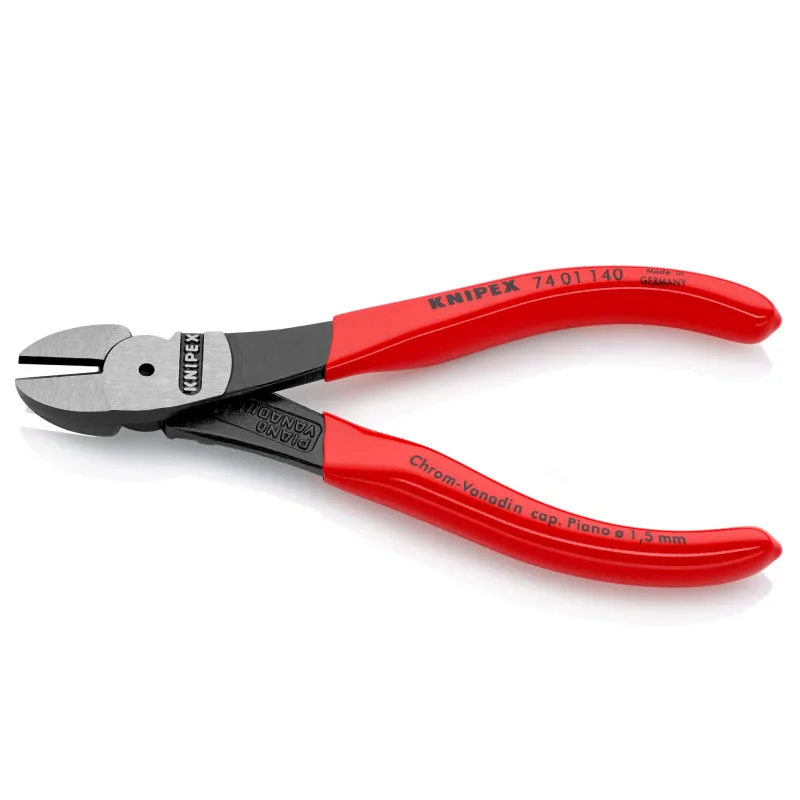 KNIPEX 74 01 140 Diagonal Plier High Leverage Diagonal Cutteror Very Tough Continuous Use Suitable For Heavy And Continuous Work