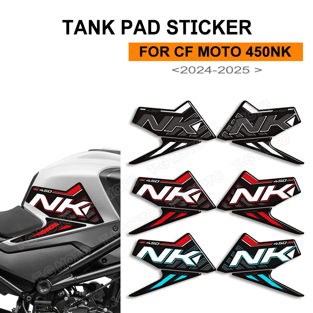 ﻿   ل CFMOTO CF MOTO 450NK 450 NK خزان للدراجة النارية وسادة الجانب القبضات الغاز زيت الوقود الركبة حامي ملصقات الشارات 2024 2025