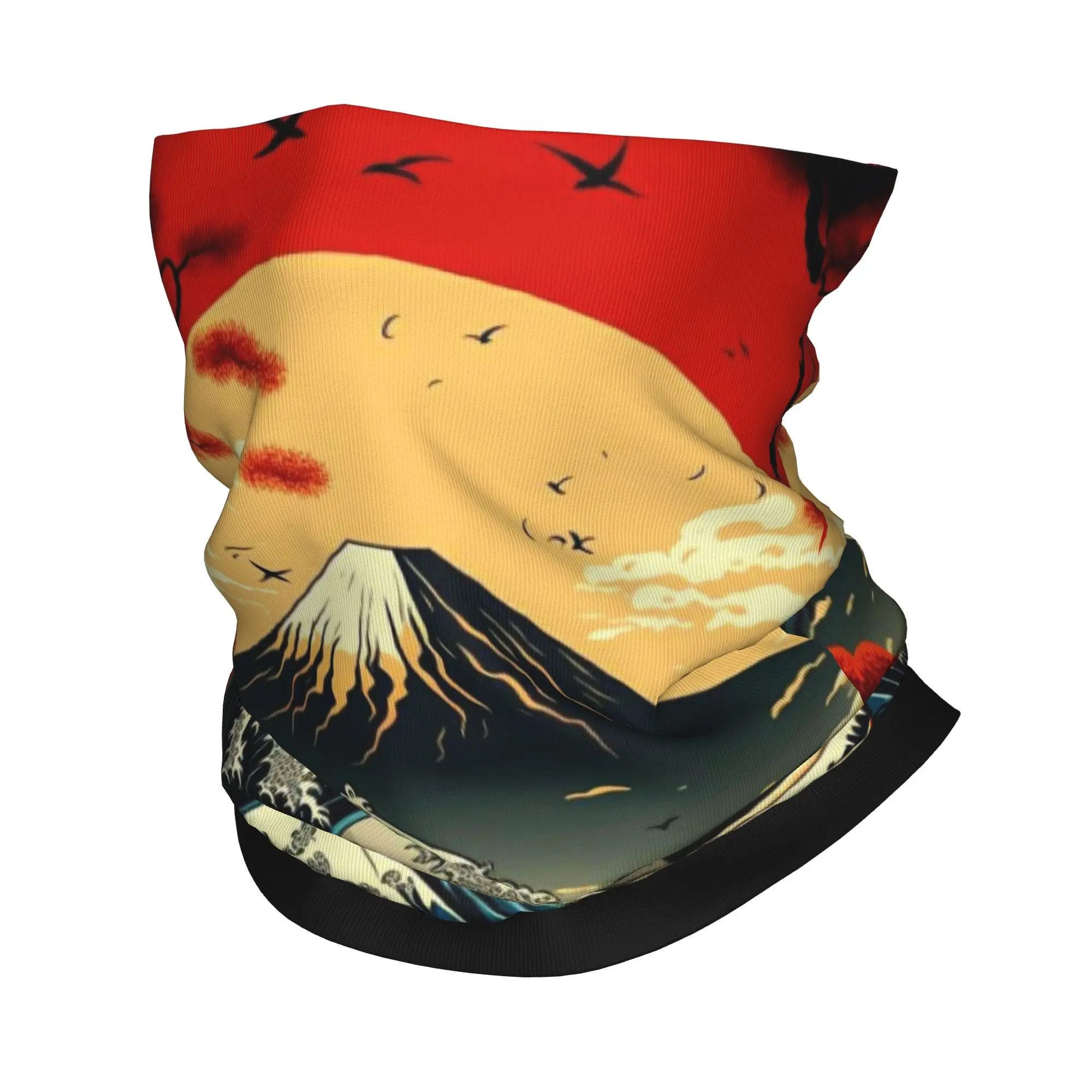 Neck Gaiter Fleece - 가나가와의 대파도 마스크 겨울 넥워머 여성용
