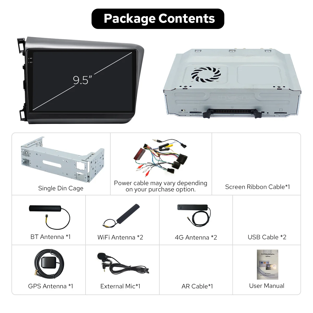 وحدة رأس راديو ستيريو للسيارة مقاس 9.5 بوصة Ultra 2K لهوندا سيفيك 2012-2015 2000x1200 وذاكرة وصول عشوائي 12 جيجابايت وذاكرة قراءة فقط 256 جيجابايت أندرويد Auto & CarPlay #6